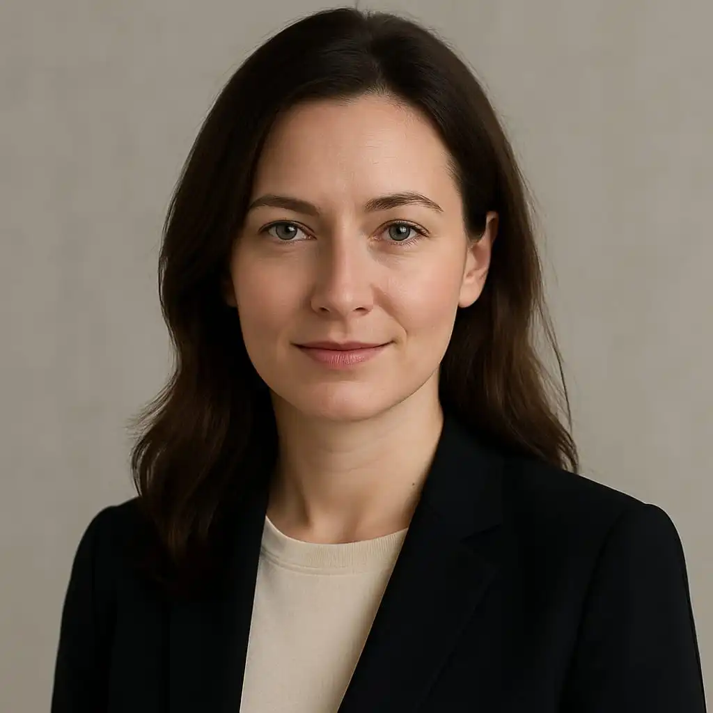 Professional headshot of Marina F., a Perun Chauffeurs client from Zurich